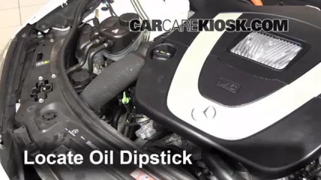 2010 Mercedes-Benz S400 Hybrid 3.5L V6 Aceite Controlar nivel de aceite